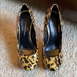 Jessica Simpson Leopard Print Heels.